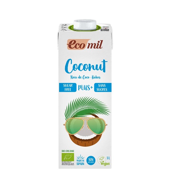 Napój kokosowy bez cukru PLUS+ z algami BEZGL. BIO 1 l