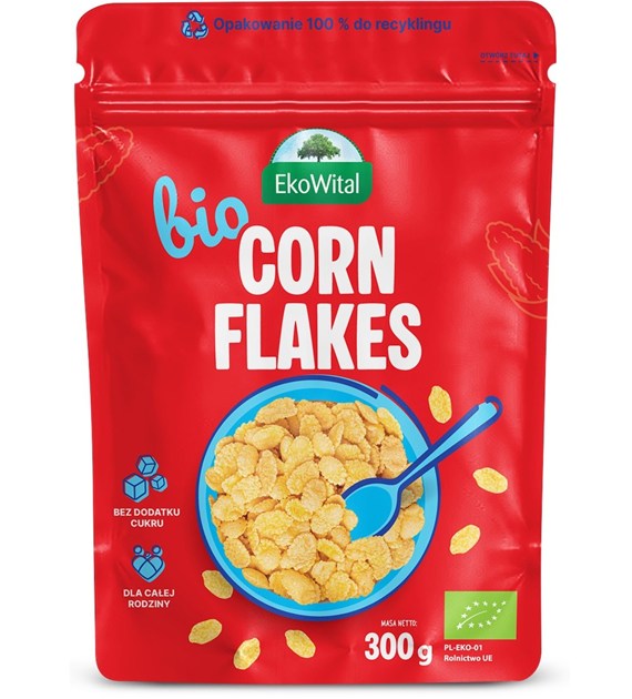 Płatki kukurydziane bez dodatku cukru BIO 300 g
