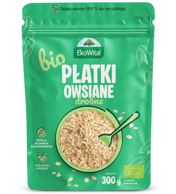 Płatki owsiane drobne BIO 300 g
