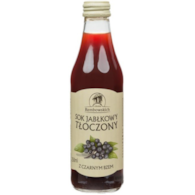 Sok jabłkowy tłoczony z owocem czarnego bzu 250 ml
