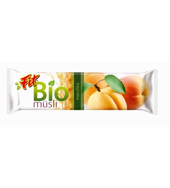 Baton musli morelowy BIO 30 g (SPRZEDAŻ NA OPAKOWANIA ZBIORCZE)