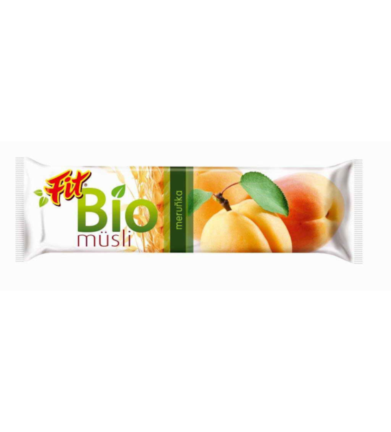 Baton musli morelowy BIO 30 g (SPRZEDAŻ NA OPAKOWANIA ZBIORCZE)