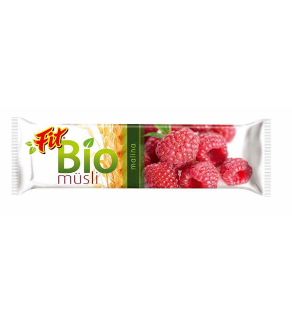 Baton musli malinowy BIO 30 g (SPRZEDAŻ NA OPAKOWANIA ZBIORCZE)