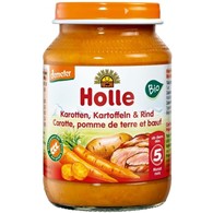 Danie dla niemowląt marchew, ziemniaki i wołowina BIO 190 g Holle