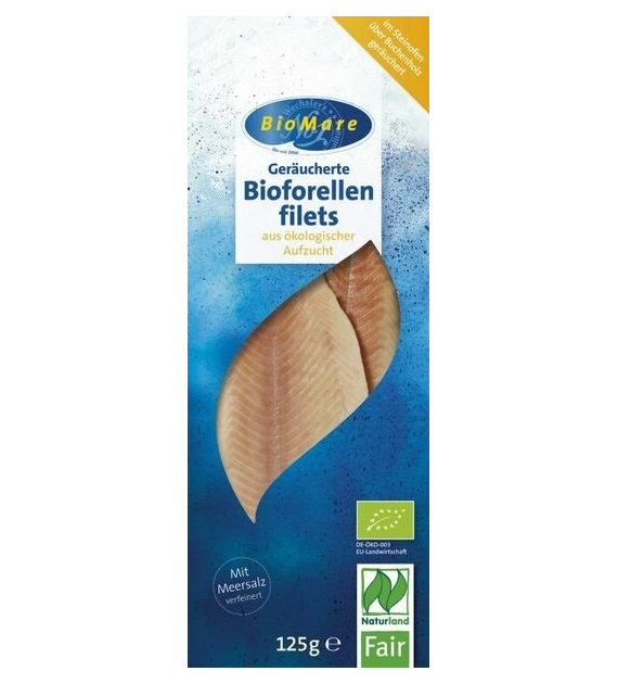 Pstrąg wędzony filety BIO 100 g