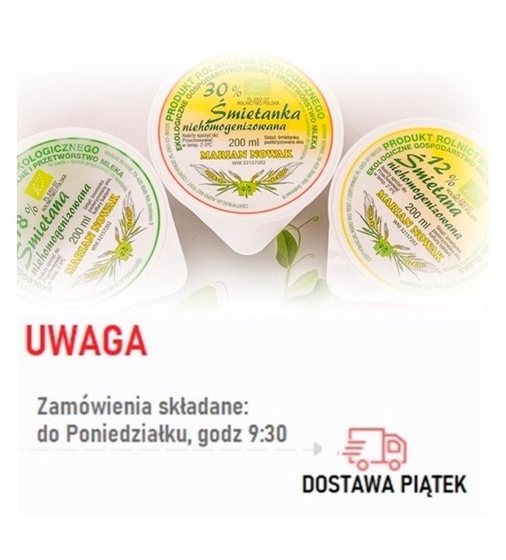 Śmietana 12% BIO 200 ml