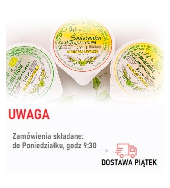 Śmietana 12% BIO 200 ml