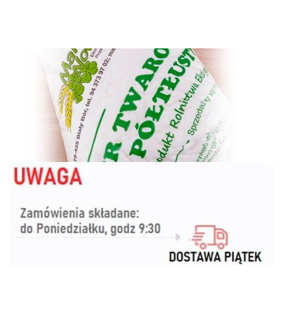 Twaróg półtłusty BIO