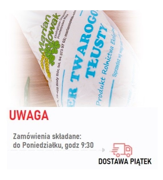 Twaróg tłusty BIO