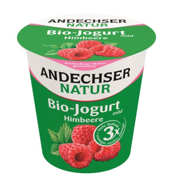 Jogurt malinowy 3,8% tł. BIO 150 g