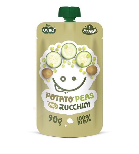 Danie ziemniak-groszek-cukinia po 6 miesiącu życia BIO 90 g