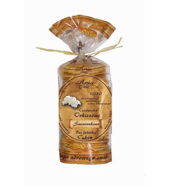 Ciasteczka orkiszowe śmietankowe B/C 120 g