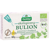 Bulion warzywny w kostkach o obniżonej zawartości soli bez oleju palmowego BEZG. BIO 60 g