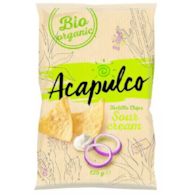 Nachosy o smaku śmietankowo-cebulowym BIO 125 g