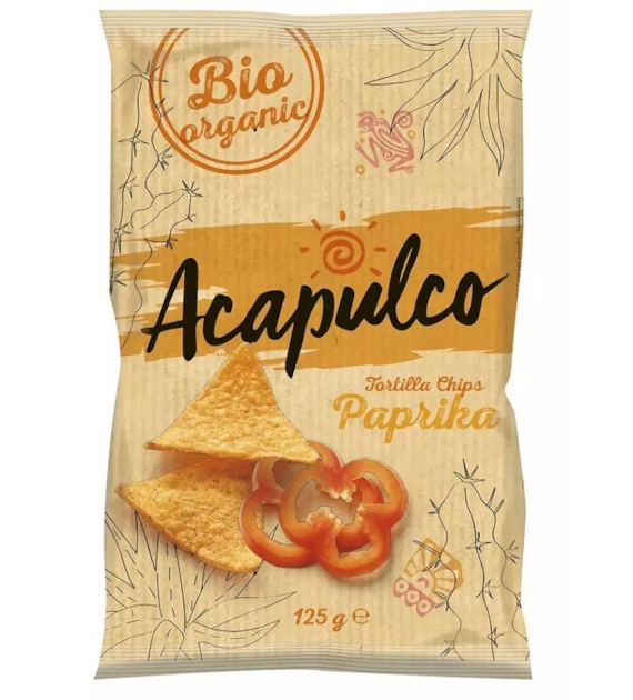 Nachosy o smaku paprykowym BIO 125 g