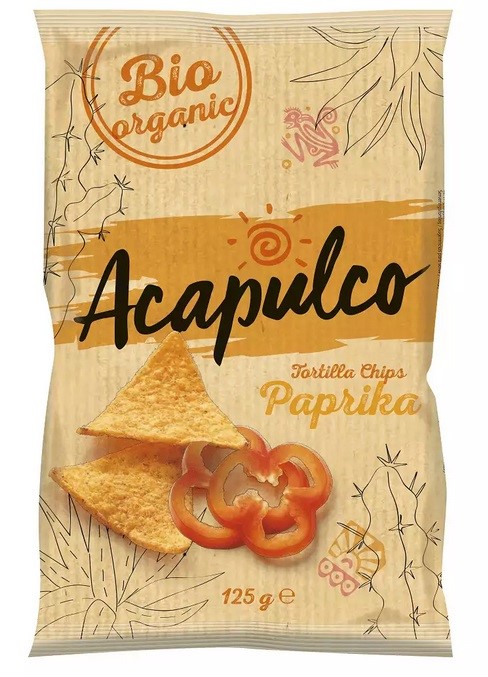 Nachosy o smaku paprykowym BIO 125 g