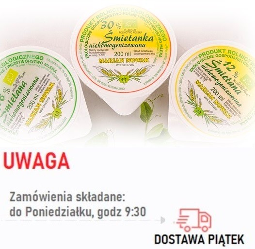 Śmietanka 30%  BIO 445 ml