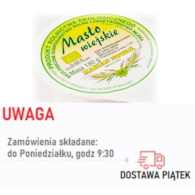 Masło wiejskie BIO 180 g