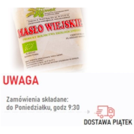 Masło wiejskie BIO kg