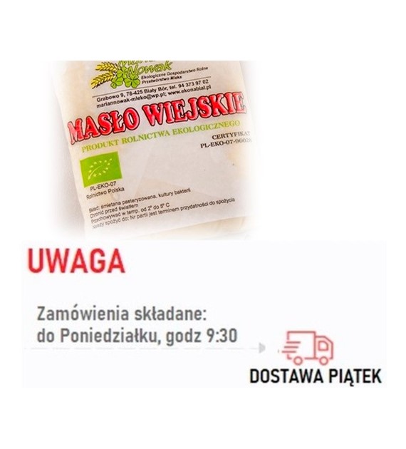 Masło wiejskie BIO kg