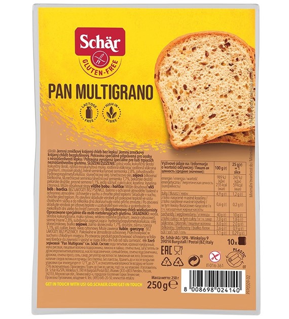 Pan Multigrano- chleb wieloziarnisty BEZGL. 250 g