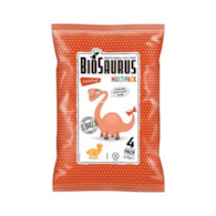 Chrupki kukurydziane Dinozaury o smaku ketchupowym BEZGL. BIO 4x15 g