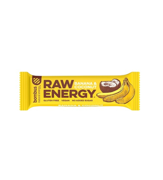 Baton RAW ENERGY banan-kokos BEZGL. 50 g