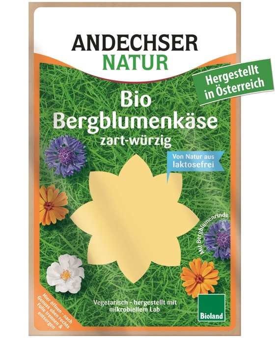 Ser bergblumenkaese w plastrach 50% tł. BIO 125 g