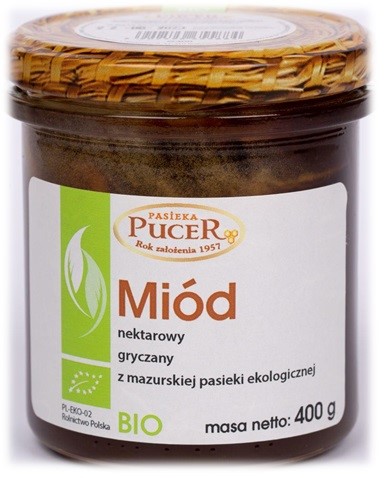 Miód gryczany BIO 400 g