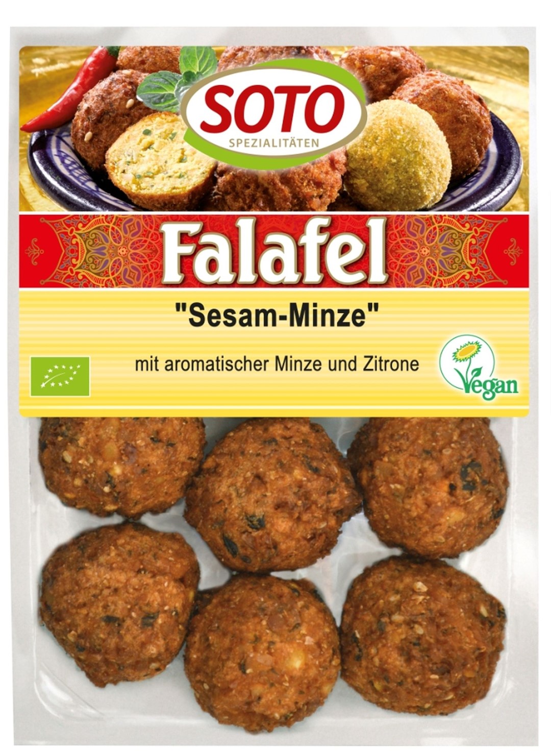 Wegańskie falafele z miętą i sezamem BIO 220g