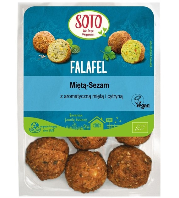 Wegańskie falafele z miętą i sezamem BIO 220g