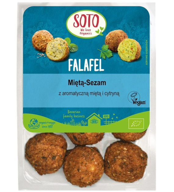 Wegańskie falafele z miętą i sezamem BIO 220g