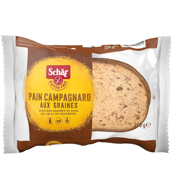 Pain Campagnard aux graines- chleb wieloziarnisty BEZGL. 250 g