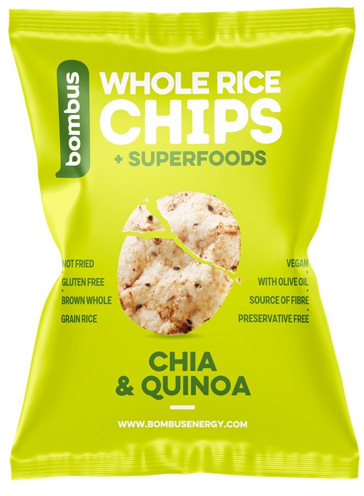 Chipsy ryżowe pełnoziarniste z chia i quinoa BEZGL. 60 g