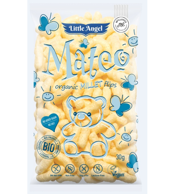 Chrupki kukurydziano-jaglane Mateo od 7 miesiąca BEZGL. BIO 30 g