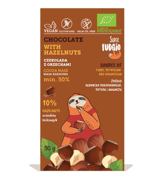 Czekolada z orzechami laskowymi BIO 50 g