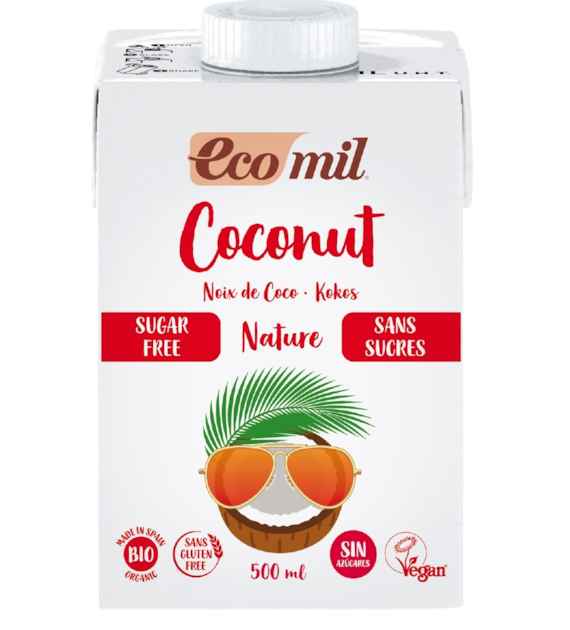 Napój kokosowy bez dodatku cukru bezglutenowy BIO 500 ml