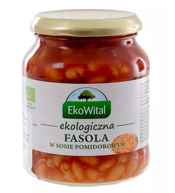 Fasola biała w sosie pomidorowym BIO 360 g