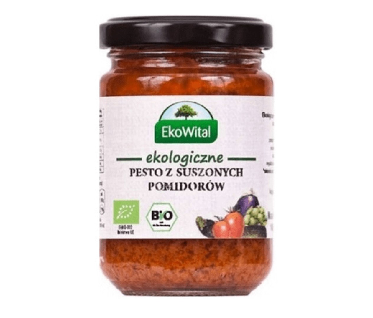 Pesto z pomidorów suszonych na słońcu BIO 140 g  (53,6% suszonych pomidorów)