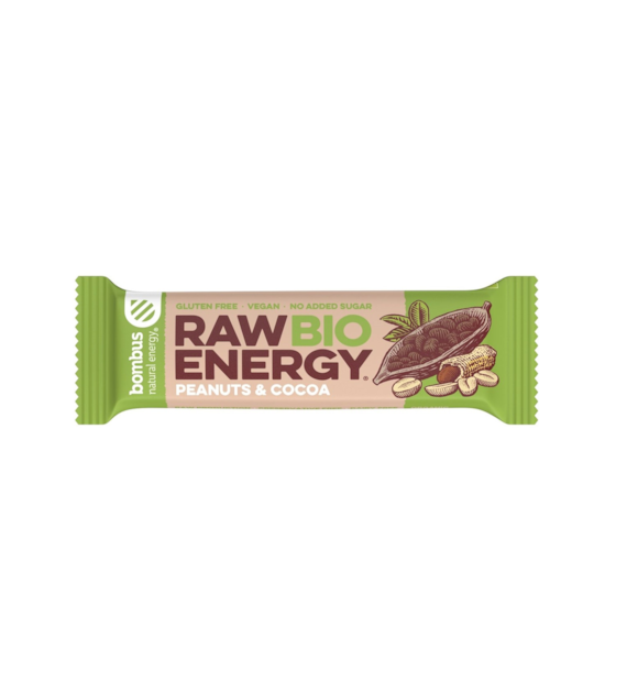 Baton RAW ENERGY BIO orzech ziemny-kakao BEZGL. BIO 50 g