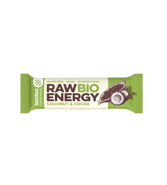 Baton RAW ENERGY BIO kokos-kakao BEZGL. BIO 50 g