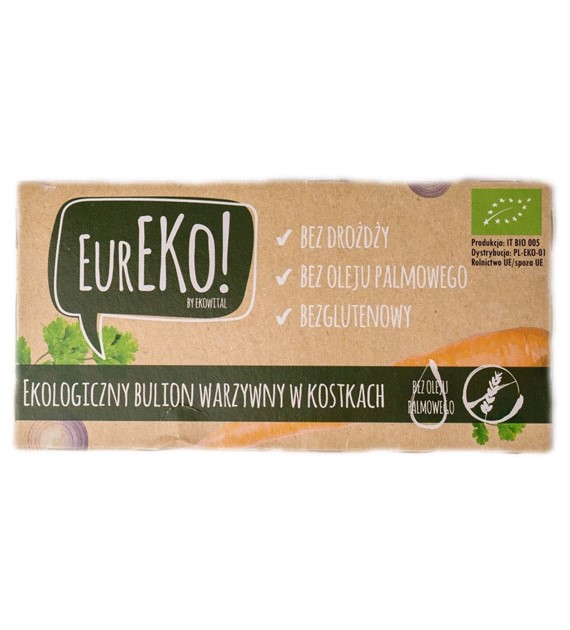 Bulion warzywny w kostkach bez drożdży, bez oleju palmowego BEZGL. BIO 100 g