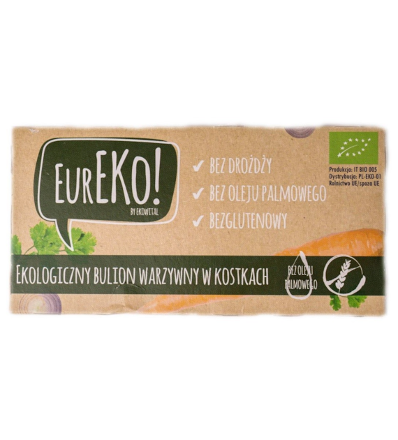 Bulion warzywny w kostkach bez drożdży, bez oleju palmowego BEZGL. BIO 100 g