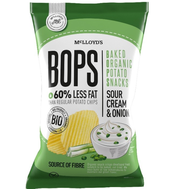 Chipsy ziemniaczane pieczone śmietankowo-cebulowe BEZGL. BIO 85 g