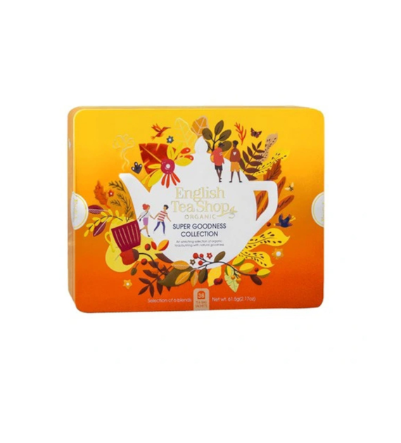 Zestaw herbatek Super Goodness Collection w ozdobnej puszce BIO 61,5 g