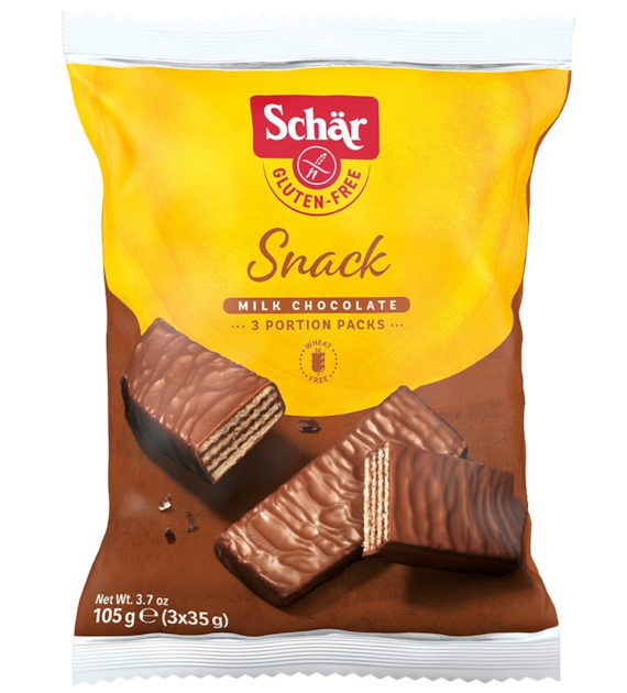 Snack- wafle w czekoladzie (3x35g) BEZGL. 105 g