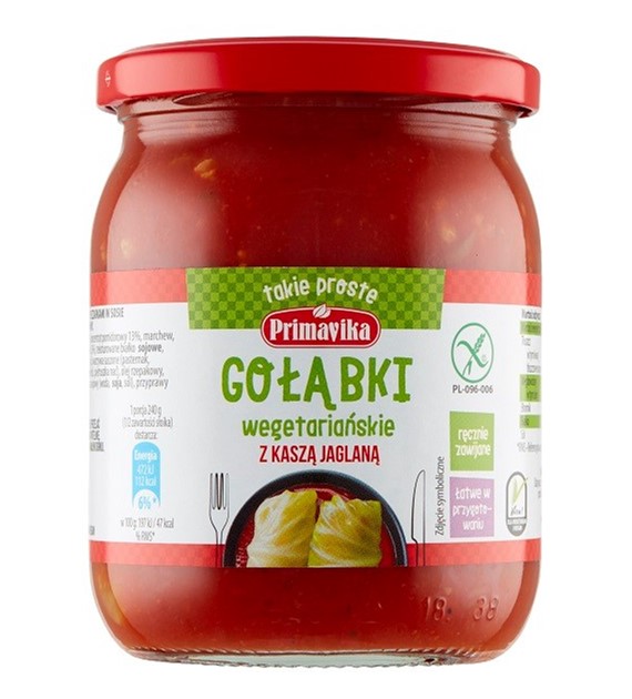 Gołąbki wegetariańskie z kaszą jaglaną BEZGL 480 g