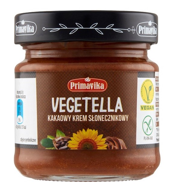 Vegetella - kakaowy krem słonecznikowy 160g