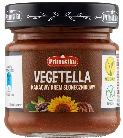 Vegetella - kakaowy krem słonecznikowy 160g