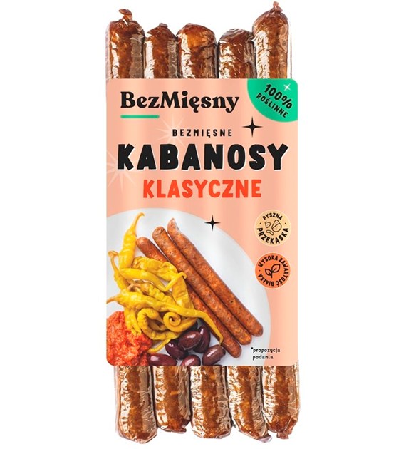 Wegańskie kabanosy klasyczne 160 g